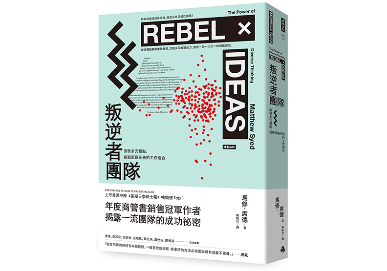 《叛逆者團隊:激發多元觀點,挑戰困難任務的工作組合》,馬修.席德(Matthew Syed) 著,陳映竹譯,時報出版