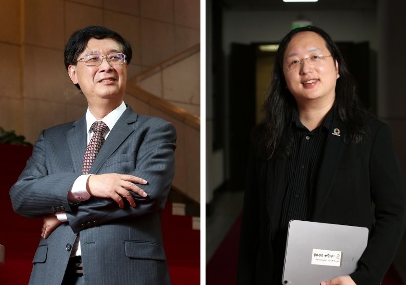 圖／科技政委郭耀煌（左）、數位政委唐鳳（右）。張智傑、陳之俊攝