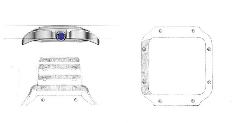 當時的懷錶的廓形均為圓形,而卡地亞卻首次為腕錶配備方形錶盤。圖片來源:Cartier