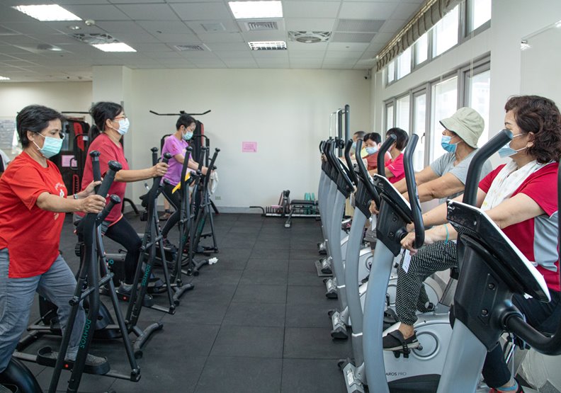 彰化老人健身房。池孟諭攝
