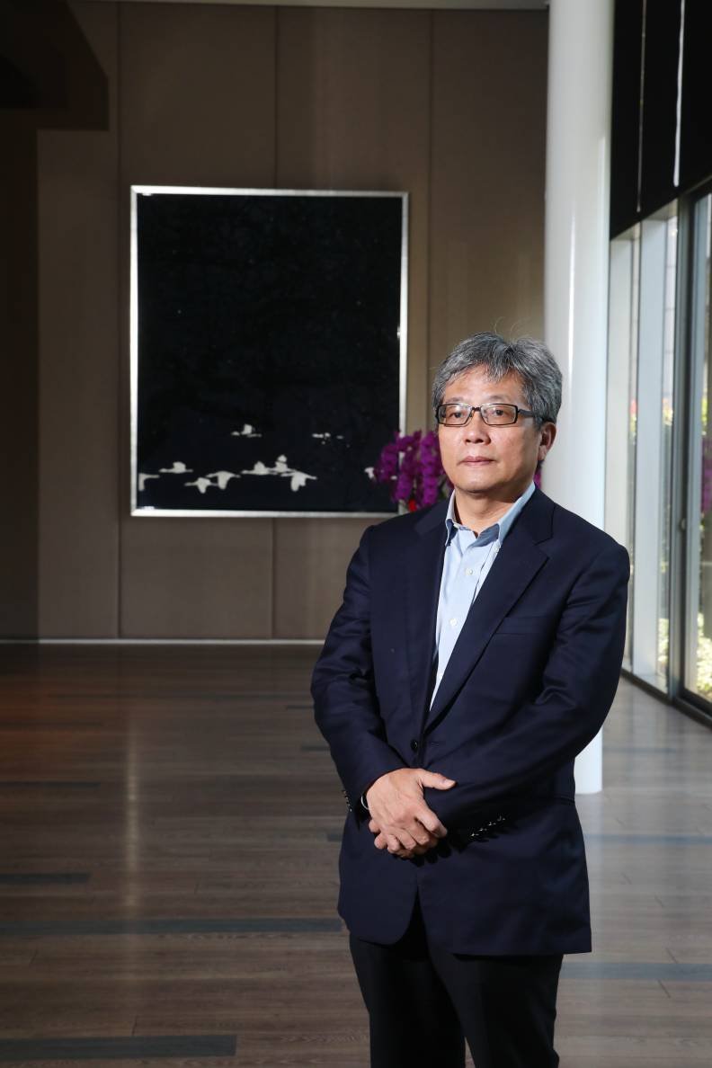 寶輝建設總經理蘇良智受客戶鼓舞放手、放心蓋好房,建案售價屢創台中新高記錄。蘇義傑攝