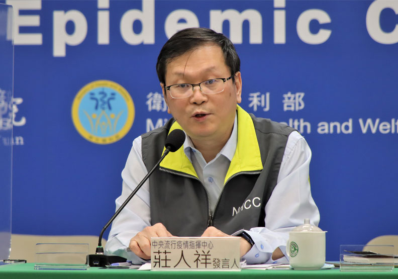 圖／中央流行疫情指揮中心發言人莊人祥。中央流行疫情指揮中心提供