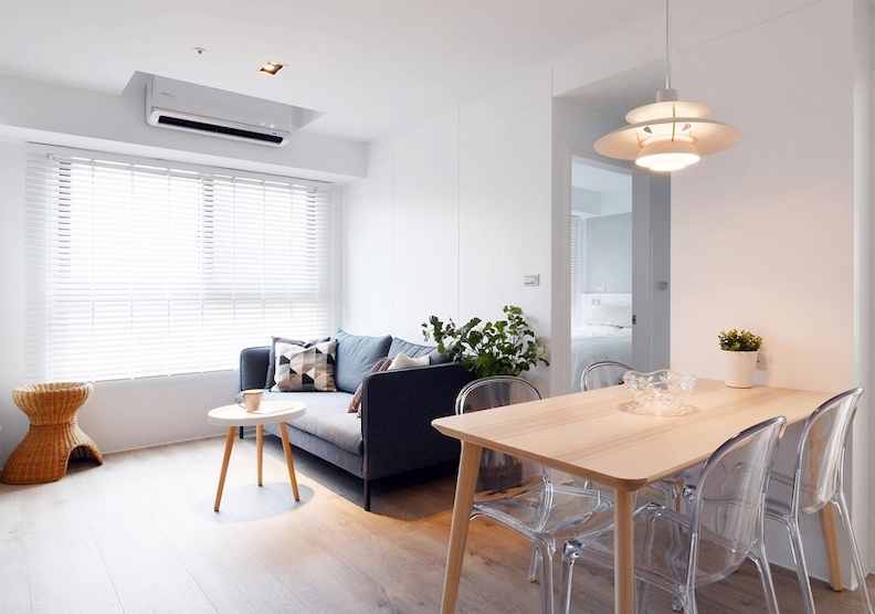 小空間更需要好採光,大面積的窗戶,能為小宅的質感大大加分。