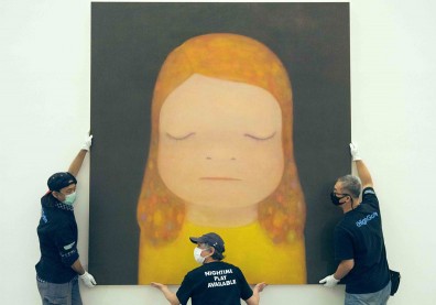 來關渡看奈良美智！311大地震反思之作「月光小姐」療癒人心