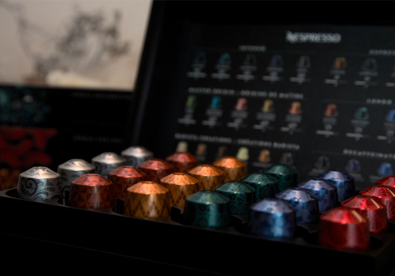 Nespresso的膠囊咖啡包裝小巧時髦。池孟諭攝