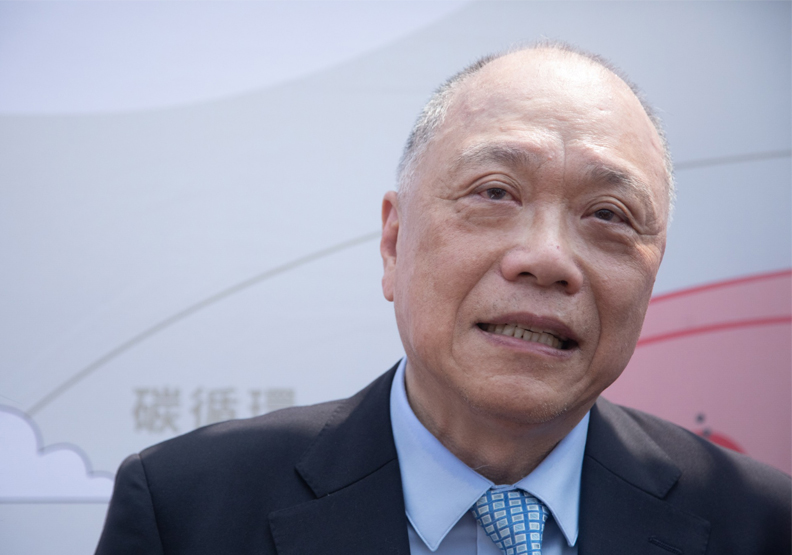 中華紙漿董座黃鯤雄。池孟諭攝