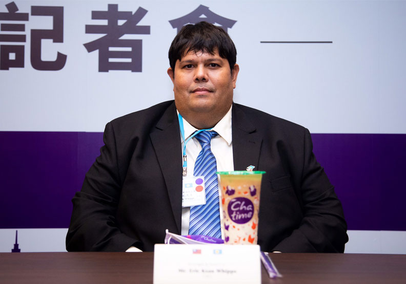 Surangel & Sons Co.集團總裁、現年44歲的總統弟弟Eric Ksau Whipps。池孟諭攝