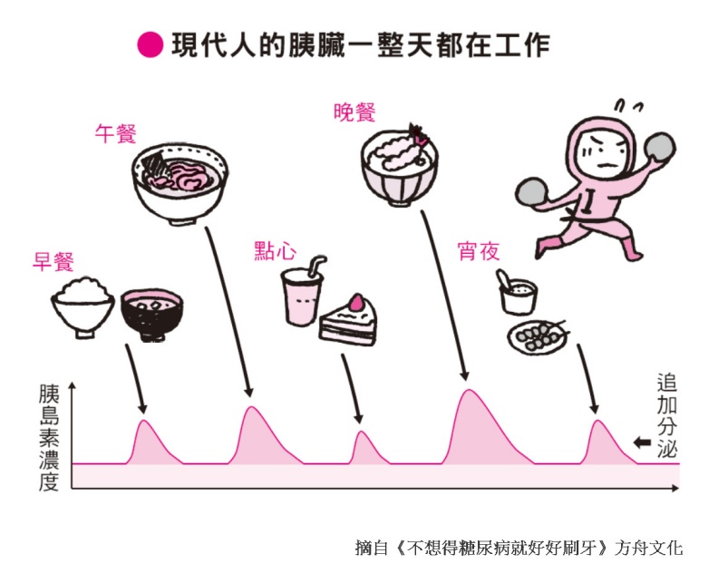 現代人的胰臟一整天都在工作。方舟文化提供