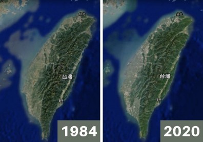 不只環遊世界，還能穿越時空！Google地球用數秒看台灣37年變化