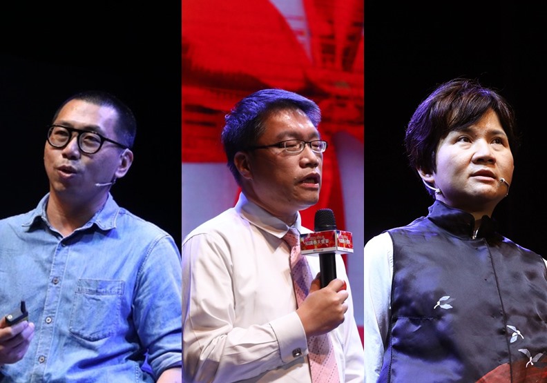 左起何培鈞、謝文憲、許瑞云