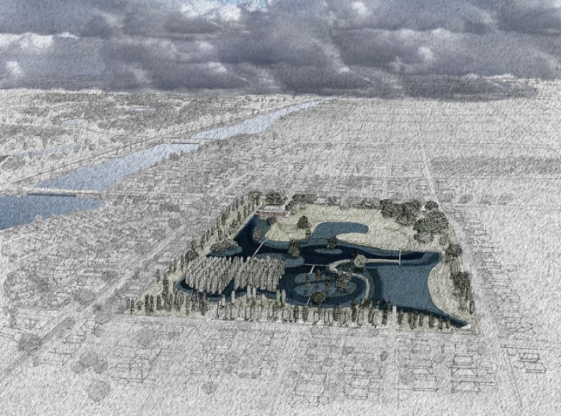 紐奧良盼打造與水共存、而非與水對抗的城市。圖片取自Waggonner & Ball