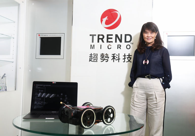 「趨勢科技」執行長陳怡樺。蘇義傑攝