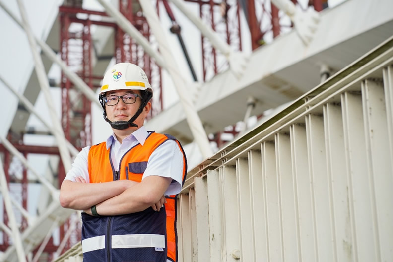 三鶯工務所李文浩主任說明三鶯線完成後可提供居民快捷、便利的捷運服務,並串聯捷運板南線及臺鐵,帶動捷運場站周邊發展。