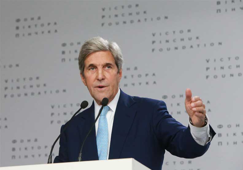 美國氣候變遷總統特使柯瑞（John Kerry）。Flickr by U.S. Embassy Kyiv Ukraine