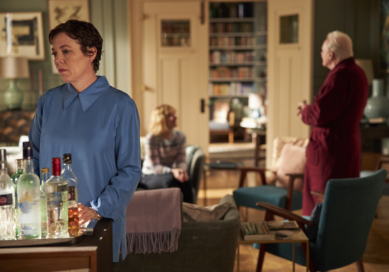 安東尼霍普金斯與奧莉薇雅柯爾曼在本片當中飾演父女