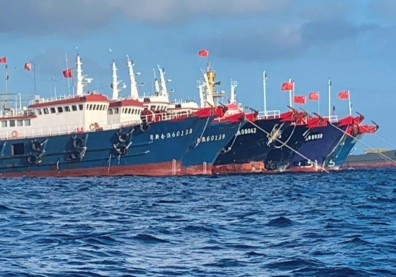 中國海上民兵集結，南海摩擦升溫