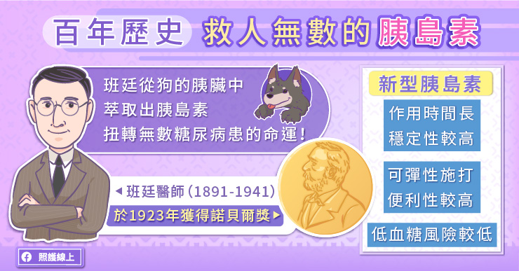 百年歷史，救人無數的胰島素。取自照護線上