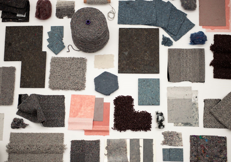 Texaid與大學研究中心合作,升級回收製成隔音版、地毯等。圖片取自 Texaid。