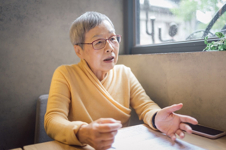 談起失智風險,劉秀枝不擔心,認為只要「聽媽媽的話」來過生活,就有助預防。