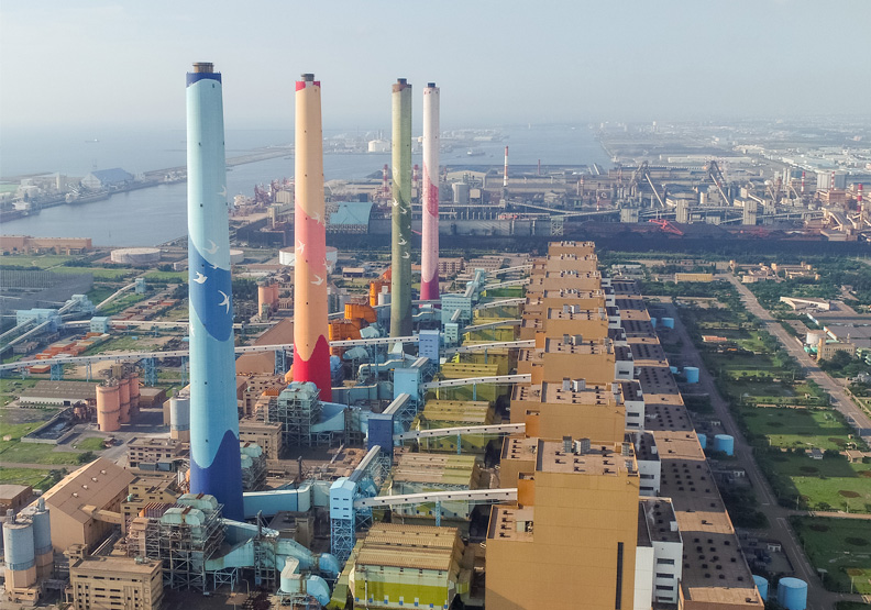 台中火力發電廠。台中市政府提供