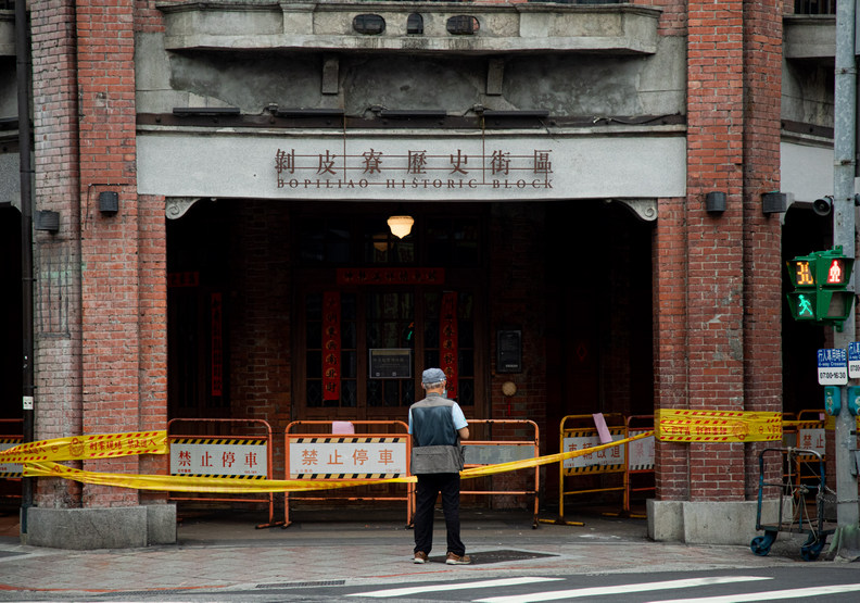 剝皮寮如今是全面封閉的狀態。池孟諭攝