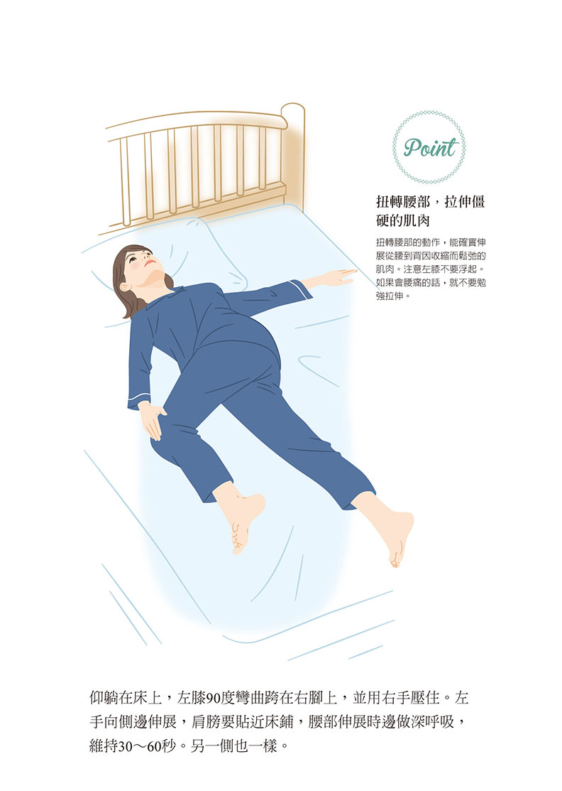 當一天結束時,可躺在床上消除腰部疲勞,順便雕塑腰身!如何出版提供
