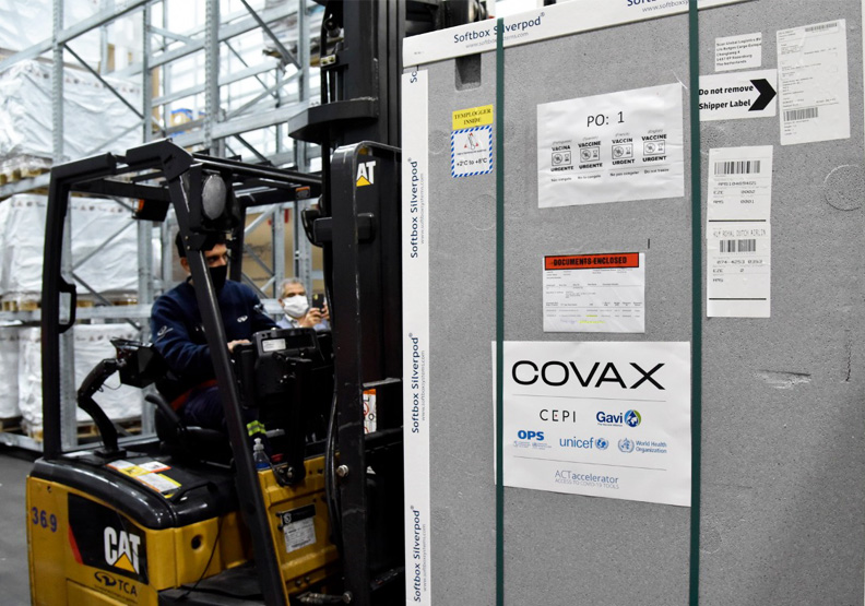 圖／COVAX配送疫苗。取自argentina.gob.ar