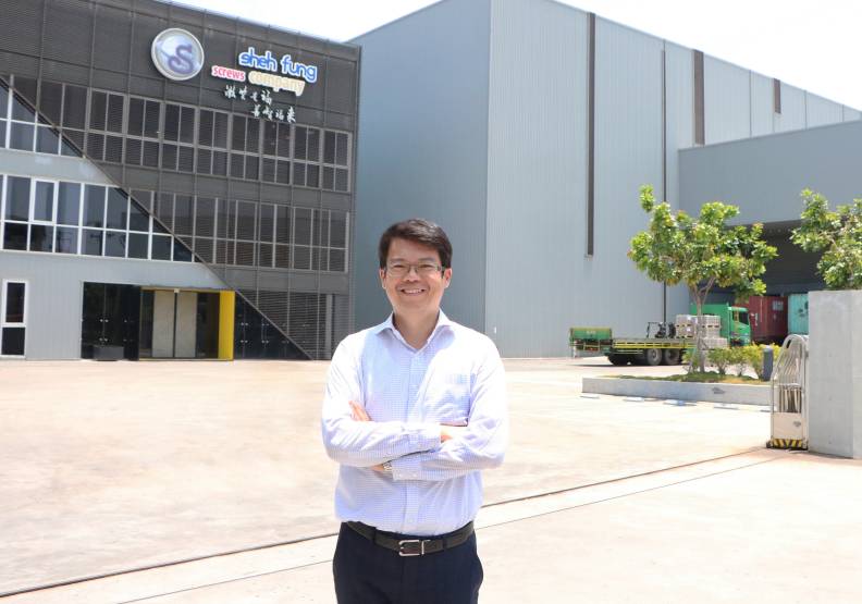 世豐螺絲總經理陳駿彥期許員工，以智慧又健康的態度，攜手邁向更美好的未來。世豐螺絲提供