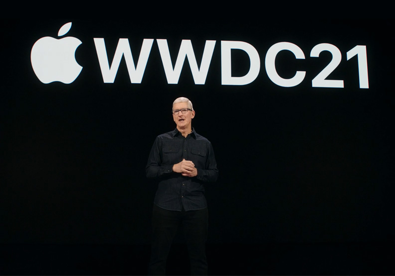 圖／蘋果CEO庫克。擷取自WWDC