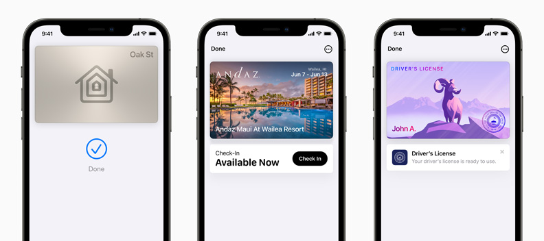 iOS 15錢包功能將成為個人身分證。Apple提供