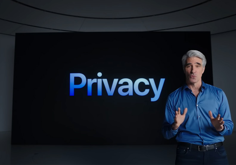 蘋果軟體工程資深副總裁費德瑞奇。擷取自WWDC2021