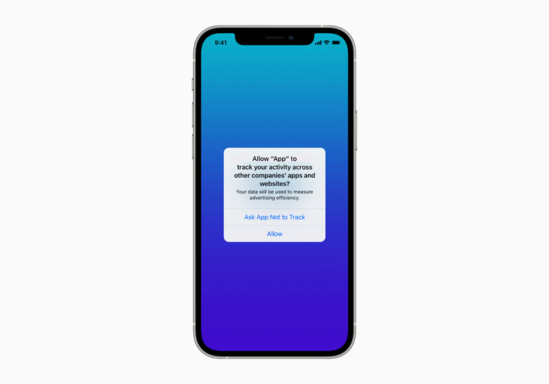 iOS 14.5更新時推出「App追蹤透明度」功能。蘋果提供