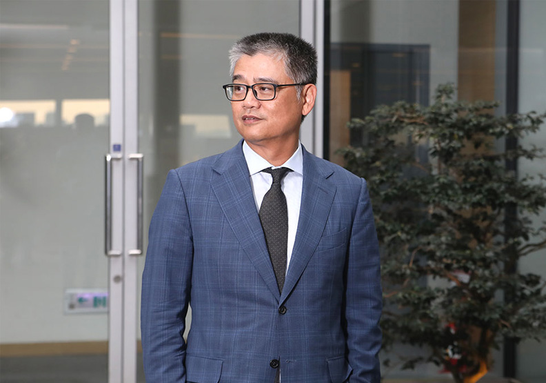 圖／神基科技董事長黃明漢。蘇義傑攝