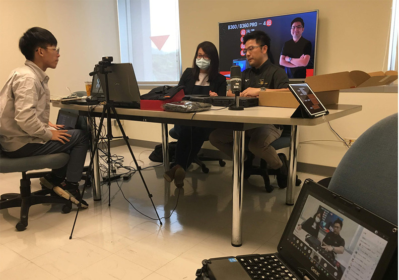 自去年疫情開始,神基就開啟了直播文化,有事情宣布、或是教育訓練,都用直播。神基科技提供