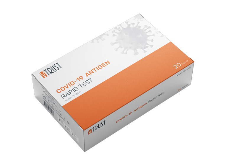 泰博科技出產的居家快篩試劑。泰博科技提供