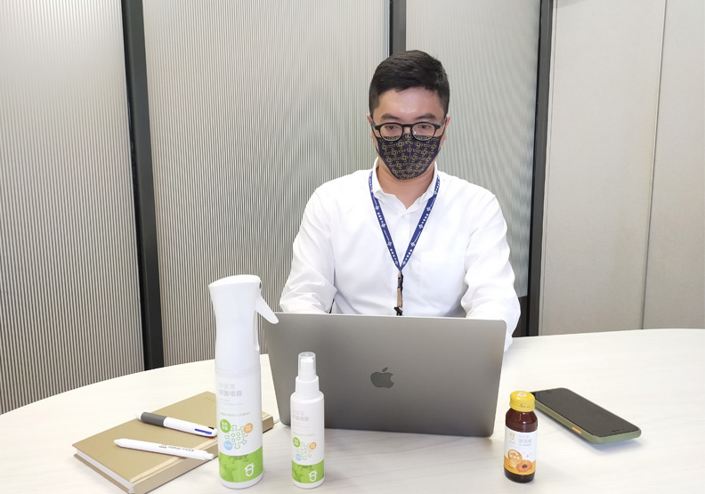 中租同仁防疫辦公情境照。中租提供