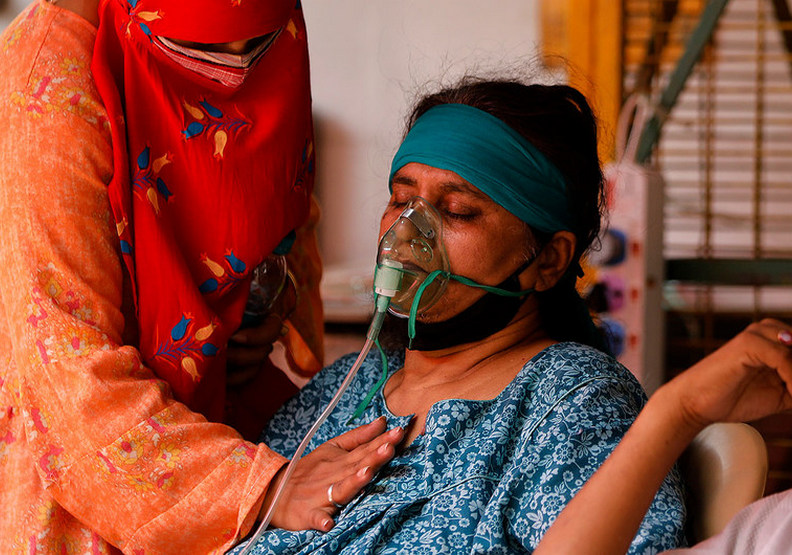 印度深受Delta病毒的影響。un.org