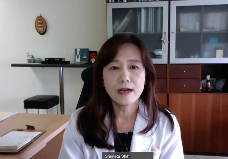 長庚病毒學教授施信如。擷取自「新興科技媒體中心」線上疫情記者會直播