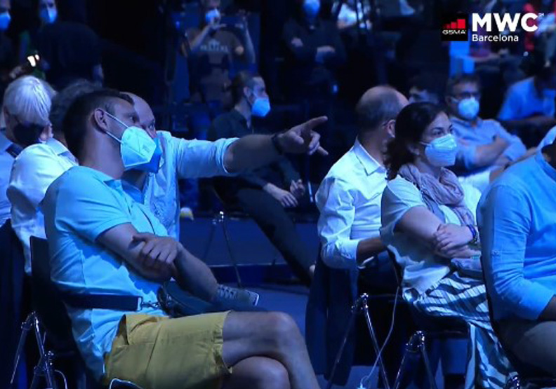 MWC睽違28個月再度舉辦實體展會。擷取自WMC 2021線上直播