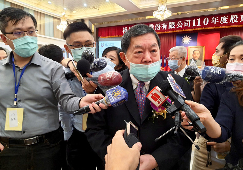 圖／散裝航龍頭「裕民」13日舉辦股東會。王昱翔攝