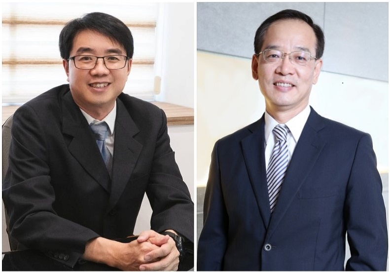 (左) 華碩電腦資深協理許萬寶、(右) 醫聯網創辦人、眾匯智能健康董事長王欽堂。