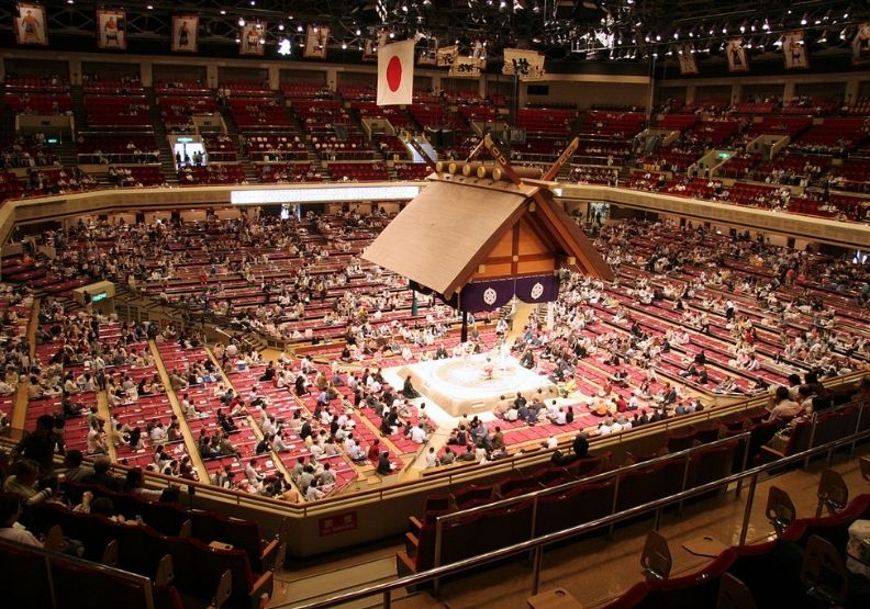 兩國國技館,將在東奧舉辦拳擊比賽。取自維基百科。