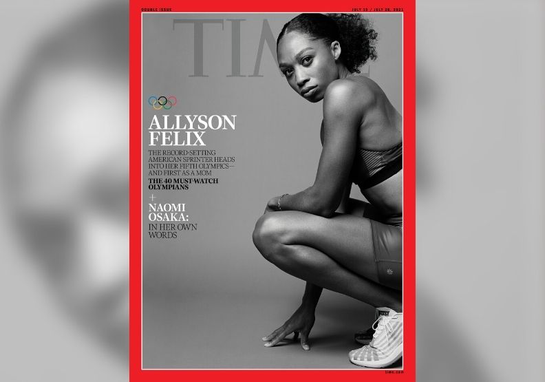 美國「女飛人」費利克斯。取自時代雜誌官網。