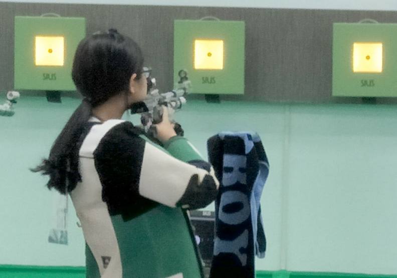 林穎欣在射擊的成就上非常傑出。中華奧會提供