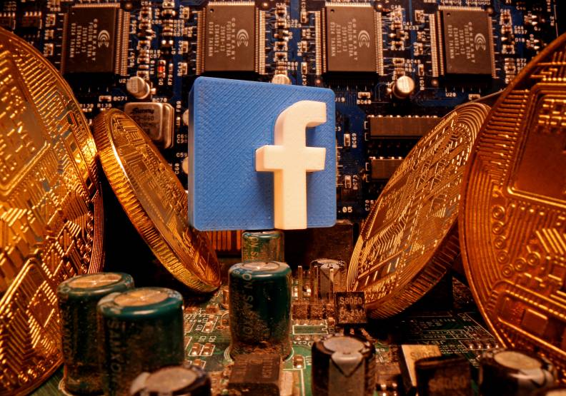 假使Facebook發行臉書幣，你會想持有嗎？改版後與美元掛鉤的臉書幣「Diem」，可望較易通過政府部門的監管。達志影像提供