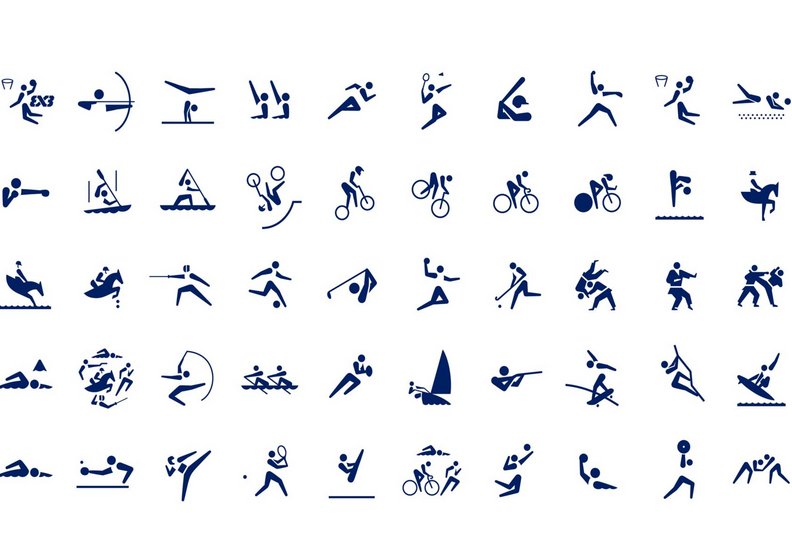 本屆東京奧運非常亮眼的運動項目象形圖標。Olympics.com