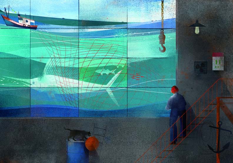 Hanna Chen 以漁船「吉濱七號」視角帶出老船隻的歲月痕跡,星濱山共創工作室提供。