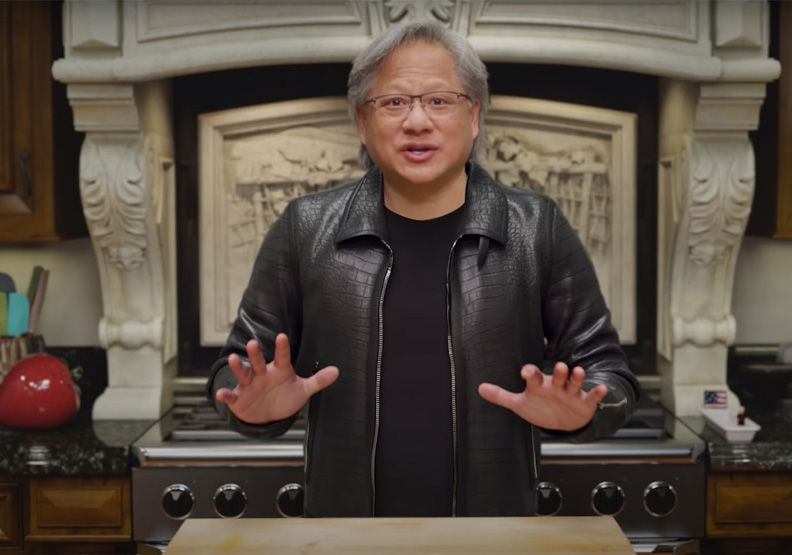圖／NVIDIA執行長黃仁勳的「數位分身」。取自NVIDIA官方影片
