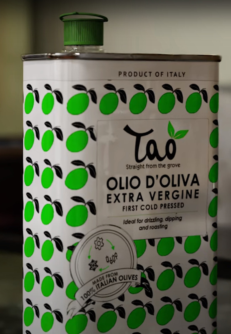 印有Tao的綠色橄欖油。取自NVIDIA官方影片