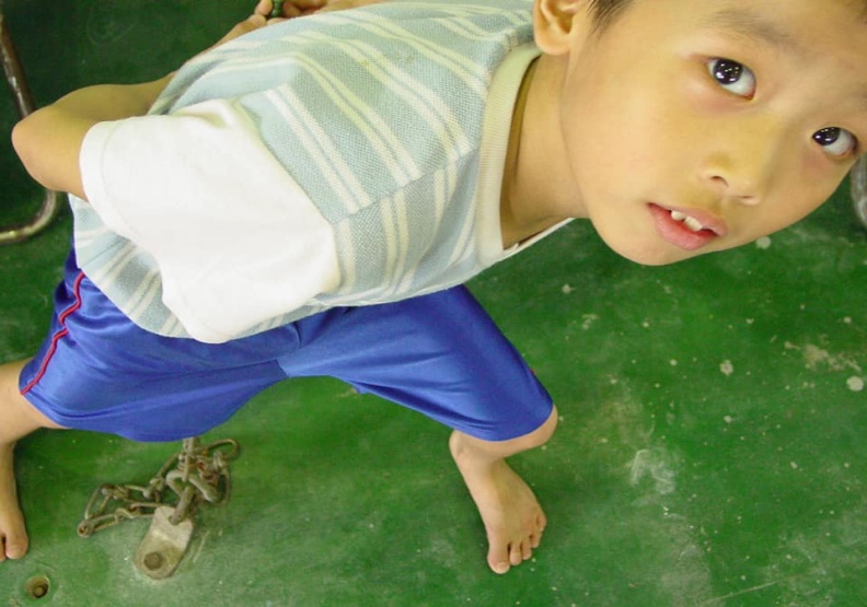 李智凱6歲就開始練體操,當年有「菜市場凱」的可愛暱稱。來源:林育賢導演臉書